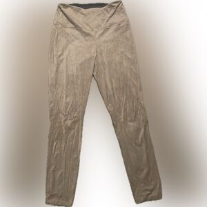 Faux suede pull on leggings